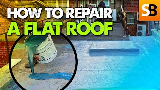 How to Repair a Flat Roof with Liquid Roof [upl. by Ciccia]