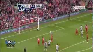 Liverpool vs West Bromwich 41 2013 all Goals and Highlights 26102013 [upl. by Helbon]