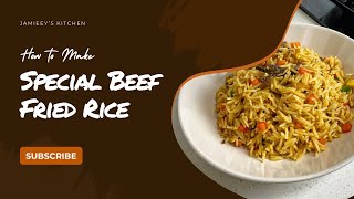 Dont Miss Out on the TASTIEST Beef Fried Rice Recipe EVER [upl. by Enomed]