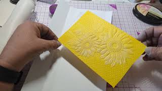 Trying an embossing technique I saw So pretty [upl. by Celene]