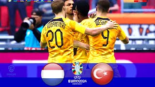 Hollanda  Türkiye Golleri  EURO 2024  eFootball PES 2021 [upl. by Swisher658]