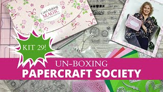 CHECK OUT This AWESOME Kit 29 from Papercraft Society UN BOXING [upl. by Oloapnaig]