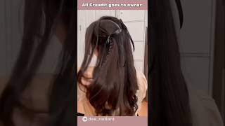 Cute open hair hairstyles Korean hairstyle fyptiktok short [upl. by Larisa]