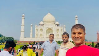 Taj Mahal Marathi Vlog  Taj Mahal Kolhapur Vloggar  Delhi To Taj mahal आगरा  tajmahal [upl. by Lustick]