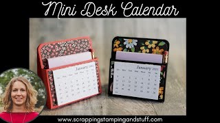 Day 3 of 12 Days of DIY Gift Ideas Mini Desk Calendar [upl. by Moscow]