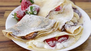 How to Make Crepes  French Crepe Recipe [upl. by Devon]