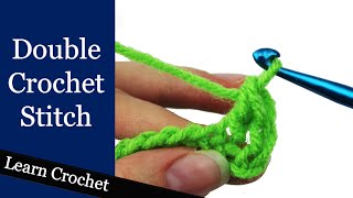 How to Double Crochet Stitch  Beginner Course Lesson 9 [upl. by Terrena]