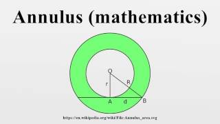 Annulus mathematics [upl. by Nell827]