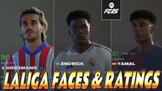 EA SPORTS FC 25  LaLiga EA Sports  Player Faces amp Ratings [upl. by Katina760]