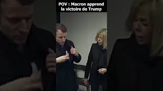 Macron apprend la victoire de Trump [upl. by Sandy]