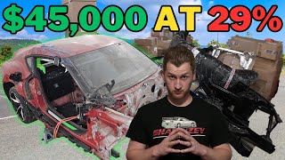 I Spent 45000 At 29 For A Salvaged Title GR Supra  Crumpled Up Supra Rebuild Part 3 [upl. by Norrie]