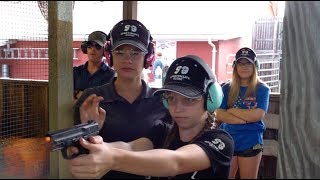 Teaching Young Girls to Shoot at Clark Brothers Warrenton VA Part 2 Sportsmans Guide Tour [upl. by Inalak616]