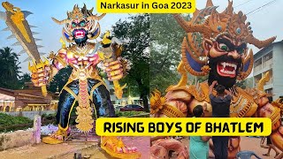 Making of Narkasur in Goa 2023  Rising Boys Of Bhatlem  Narkasur in Goa [upl. by Aleinad]