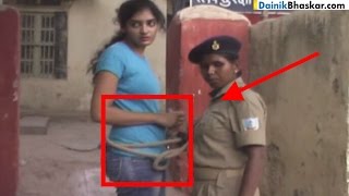 Jharkhand Police Arrest Women Drag Her Around with Rope  SHOCKING VIDEO [upl. by Partan]