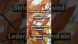 Top Modetrends für den Herbst [upl. by Audie64]