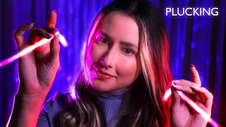 ASMR PLUCKING NEGATIVE ENERGY AND ANXIETY ✨ NO TALKING LAYERED SOUNDS  RAIN 🌧 [upl. by Eneladgam223]