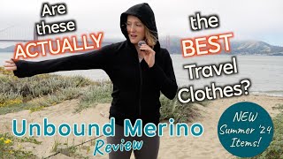 Unbound Merino Review – Summer 2024 NEW Items – The Best Travel Clothing [upl. by Labana]