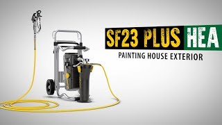 How to Spray Paint a House  WAGNER SuperFinish 23 Plus [upl. by Aleahcim206]