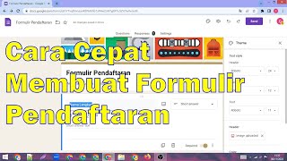 Cara Cepat Membuat Formulir Pendaftaran [upl. by Awad702]