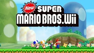 New Super Mario Bros Wii Worlds 1  9 Full Game 100 [upl. by Lichter]