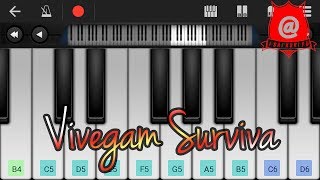 Vivegam Surviva Song teaser keyboard notes [upl. by Ayotas]