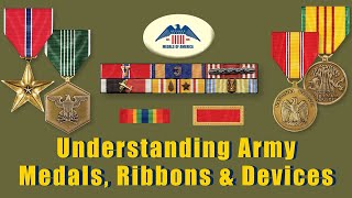 Army Decorations Service Medals Unit Awards Ribbon Only Awards and Devices Differences Explained [upl. by Eesak]