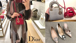 DIOR SHOPPING VLOG 2021  MICRO LADY DIOR  WHATS IN MY MINI LADY DIOR🌸MANOLO BLAHNIK  JIMMY CHOO [upl. by Kerril]