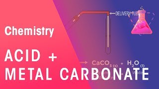 Acid  Metal Carbonate  AcidsBases amp Alkalis  Chemistry  FuseSchool [upl. by Jereme90]