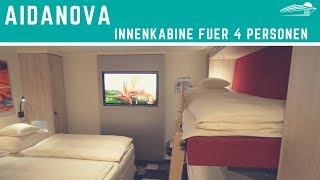 AIDAnova Innenkabine für 4 Personen ✅ [upl. by Yecaj554]