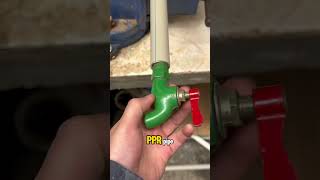 How to directly install a faucet into a PPR pipe without a connector plumbingtech plumberwork [upl. by Etnaled]