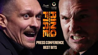 The best bits from the Tyson Fury 🆚 Oleksandr Usyk press conference  Ring of Fire  RiyadhSeason [upl. by Arral]