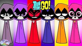 Teen Titans Go Colors Of Raven Color Swap Transforms Episode Surprise Egg and Toy Collector SETC [upl. by Htidra]