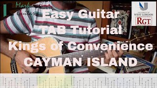 Cayman Islands  Kings of Convenience  HOW TO PLAY  EASY lesson tutorial GUITAR tab [upl. by Zacharias958]