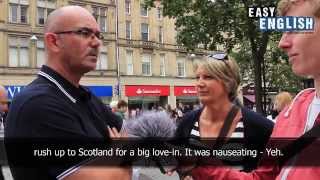 Easy English 10  Scotland Referendum Should Scotland be independent [upl. by Rehptosirhc]