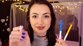 ASMR  Drawing on Your Face with Colorful Markers [upl. by Meagan]