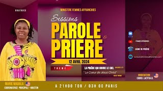 SESSION PAROLE ET PRIÉRE  COORD MARIE MADALA [upl. by Annayhs787]