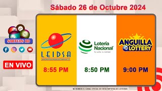 Lotería Nacional LEIDSA y Anguilla Lottery en Vivo 📺│Sábado 26 de Octubre 2024  855 PM [upl. by Louanne]