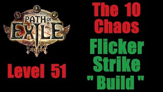 The 10 Chaos Flicker Strike Build  Easy  Path of Exile PoE English Affliction 323 [upl. by Adrial]