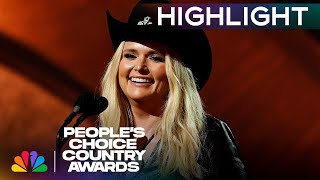 Miranda Lambert Is the Country Icon at the 2024 Peoples Choice Country Awards  NBC [upl. by Ahsiemac130]