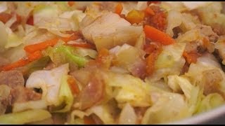 Paano magluto Ginisang Repolyo Baboy Pinoy cabbage Pork recipe Tagalog Filipino [upl. by Enak]