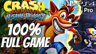 Crash Bandicoot PS4  Gameplay Walkthrough 100 Complete All Boxes All Gems All Relics FULL GAME [upl. by Ellga922]