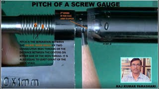 PITCH OF A SCREW GAUGE  HOW TO MEASURE PITCH OF A SCREW GAUGE [upl. by Harras]