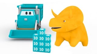 Apprendre les couleurs et les chiffres avec Dino amp le camion benne  Apprendre en français [upl. by Ahsienet]