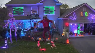 South Abington Township home transforms into eerie cemetary for Halloween season [upl. by Gnilrac173]