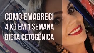 Dieta Cetogênica  Como Emagreci 4 kg em 1 semana [upl. by Aia]