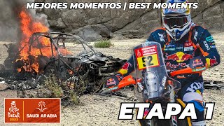 🔴 Rally Dakar 2023  SAINZ GANA ÚLTIMAS IMÁGENES  ETAPA 1 STAGE 1  FAN MOMENTS [upl. by Anilef]