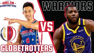 Trick Shots with Golden State Warriors  Harlem Globetrotters [upl. by Rebmeced805]