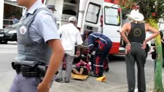 Atropelamento Por Moto em Avenida de São Paulo [upl. by Morty685]