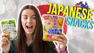 Australians React to Japanese Snacks [upl. by Auqinom]