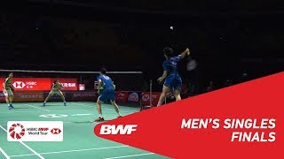 F  MD  GIDEONSUKAMULJO INA 1 vs HETAN CHN  BWF 2018 [upl. by Ellertnom]